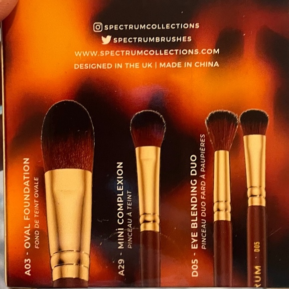 Spectrum Pantherine 3 Piece Makeup Brush Set - Picture 5 of 6